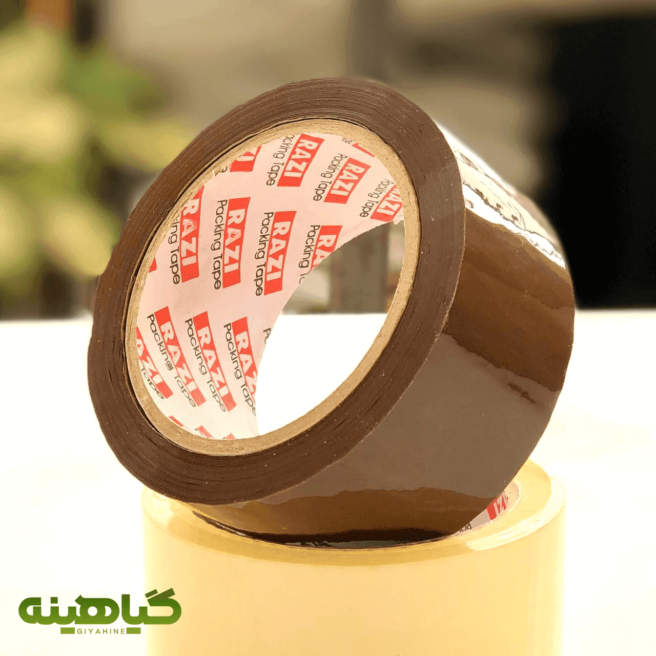 چسب پهن قهوه ای عرض 5 سانتی متر